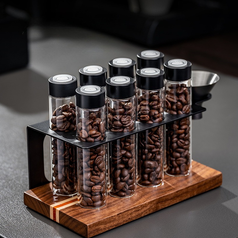 Kitchen Gadgets Organizer - Słoiki szklane na kawy JUSTINLAU, szczelne,