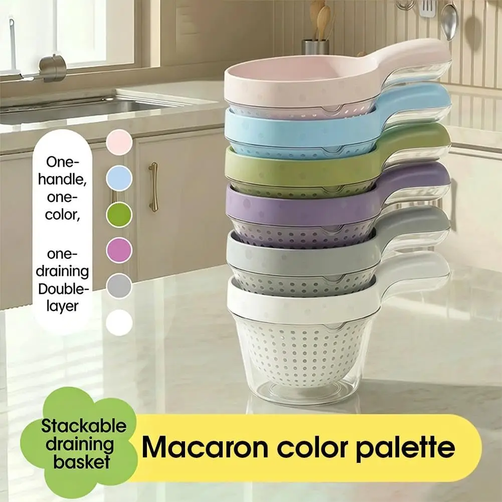 Vegetable Kitchen Gadgets - Kosz 2w1 do czyszczenia i odsączania