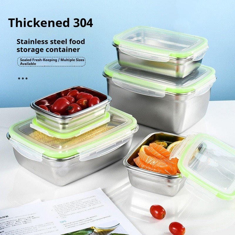 Kitchen Gadgets Organizer - Zestaw pojemników na lunch ze stali