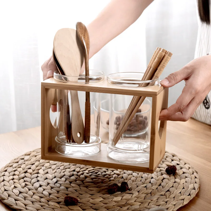 Kitchen Gadgets In Japan - Pojemnik na przybory kuchenne, szklana tuba
