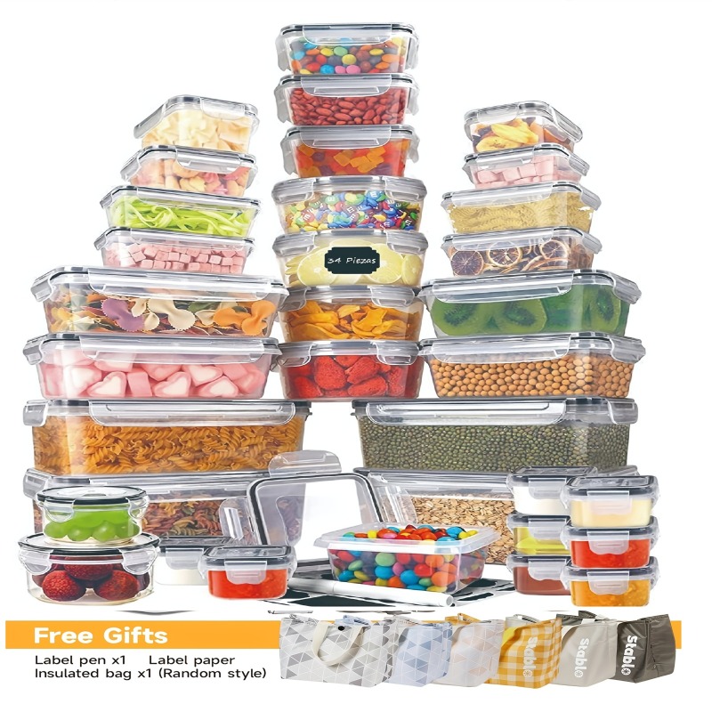 Kitchen Gadgets Organizer - 48-częściowy zestaw pojemników do przechowywania żywności