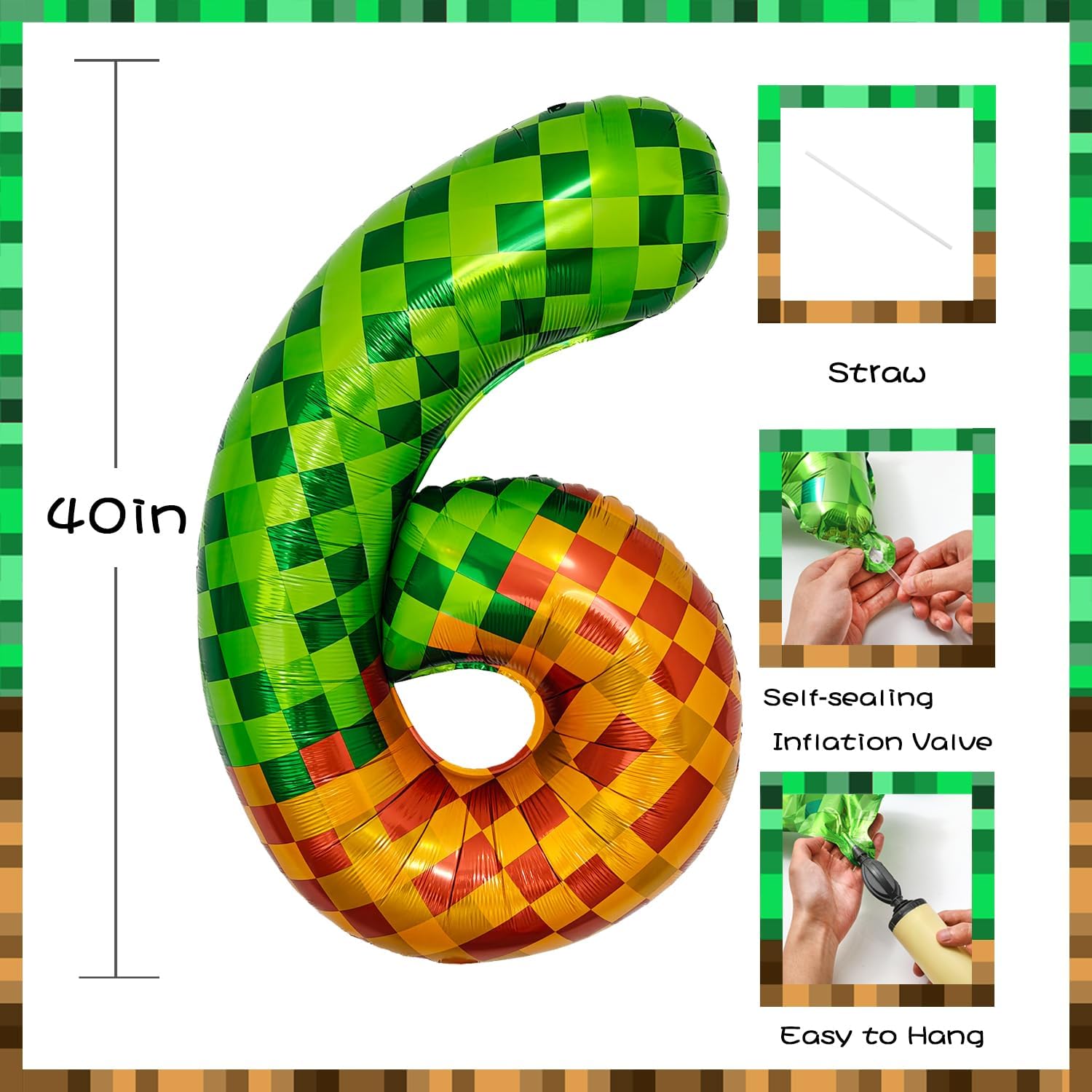 Balony Pixel Miner, balon foli – Kitchen Gadgets Videos recenzja i cena