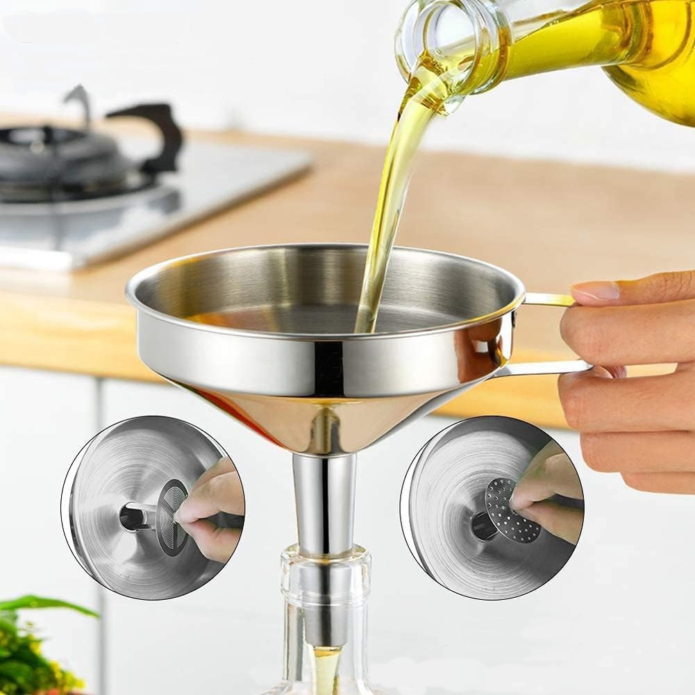 1 szt. Stalowy lejek do oleju  – Kitchen Gadgets And Equipment recenzja i cena