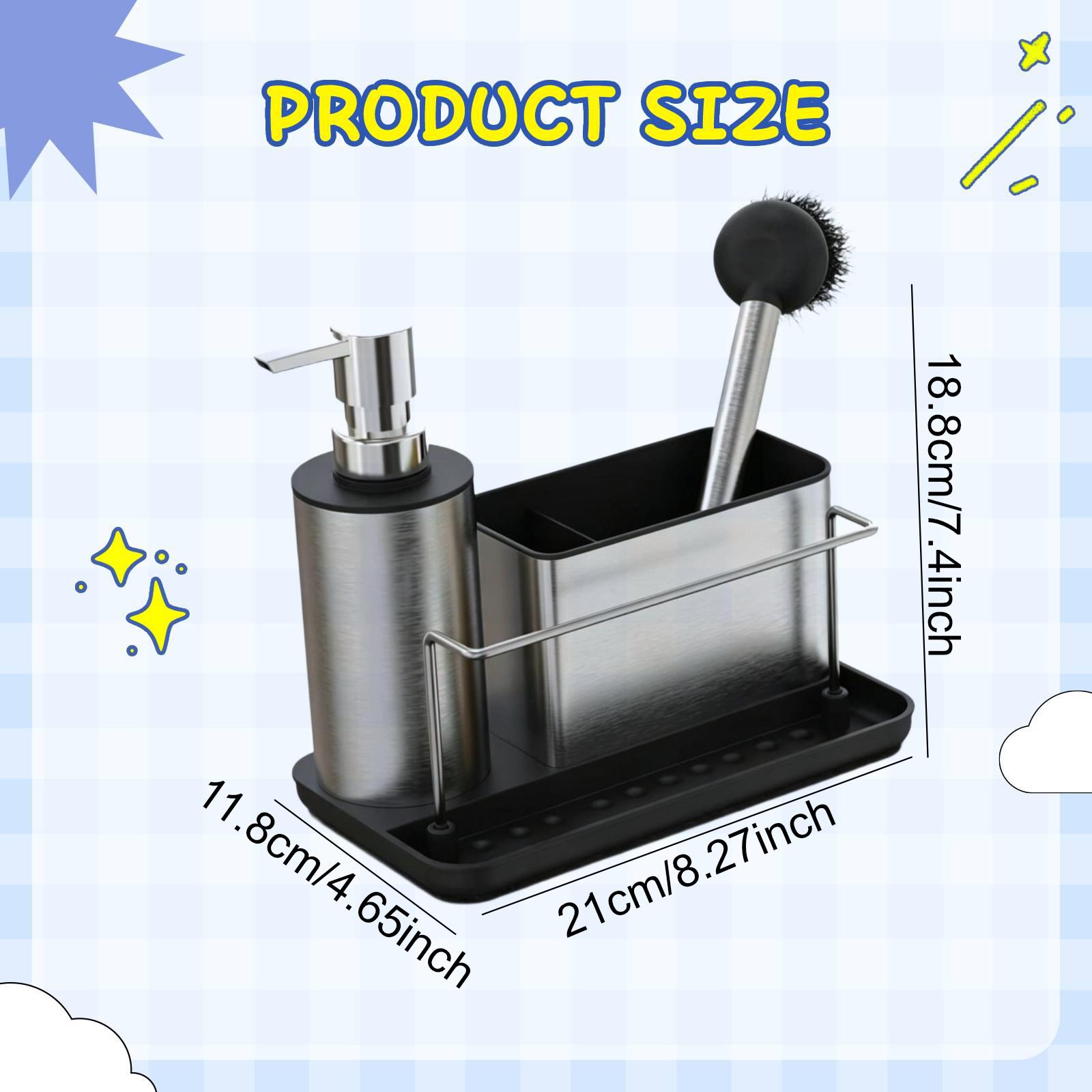 Dozownik do mydła kuchennego z – Kitchen Gadgets Dispenser Brush Holder recenzja i cena