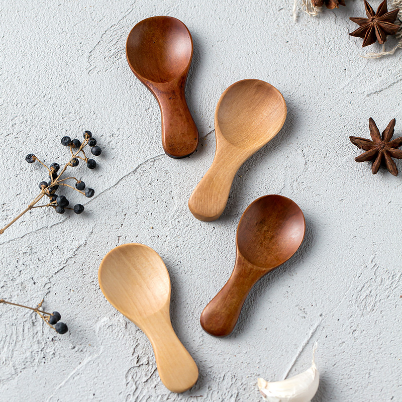 4Pcs Mini Drewniane Łyżki Mała – Kitchen Gadgets For Small Kitchens recenzja i cena