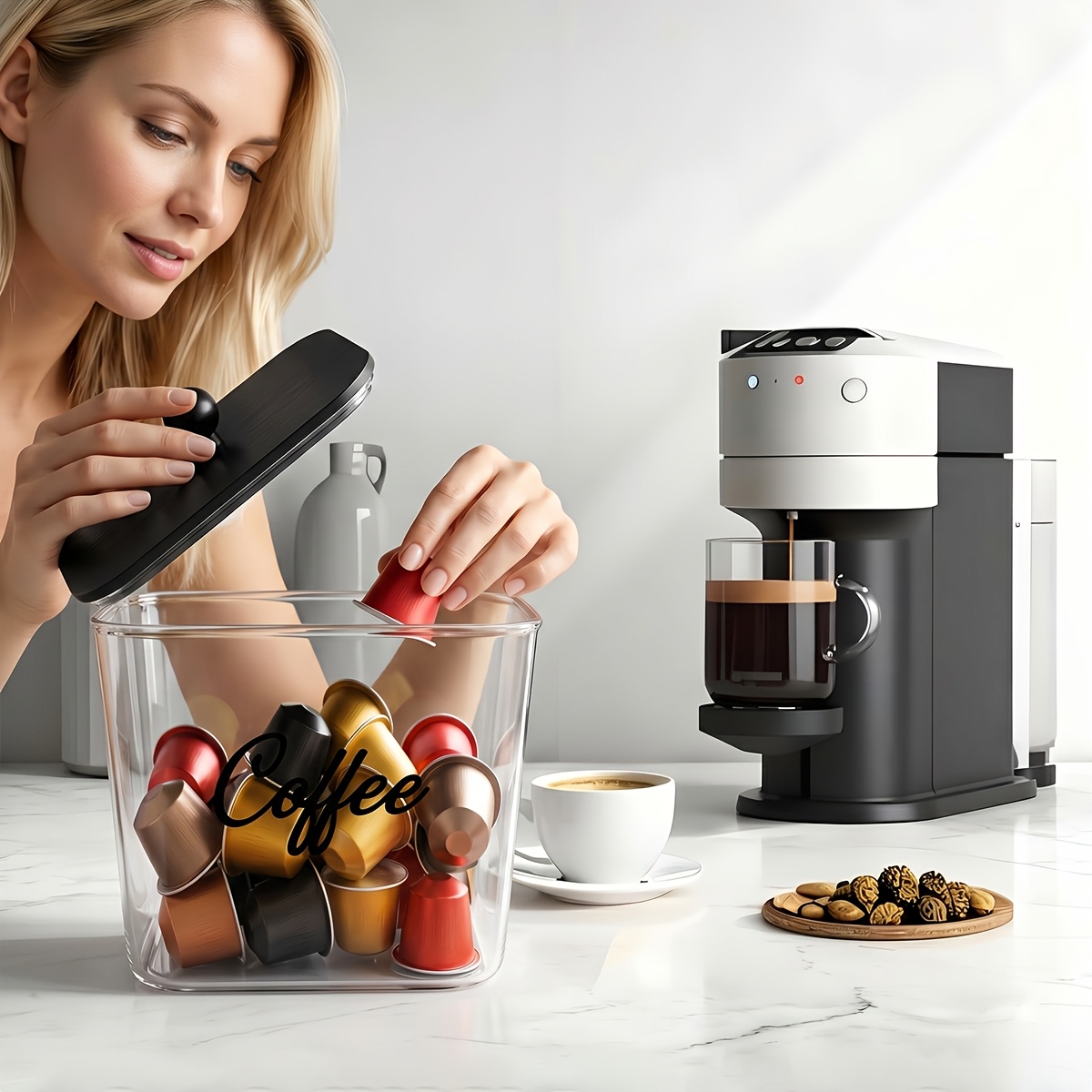 Pojemnik na kapsułki z pokrywk – Kitchen Gadgets Organizer recenzja i cena