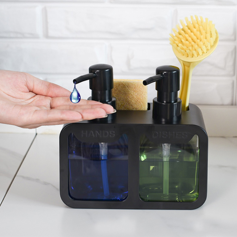 Zestaw dozowników do mydła do  – Kitchen Gadgets Dispenser Brush Holder recenzja i cena