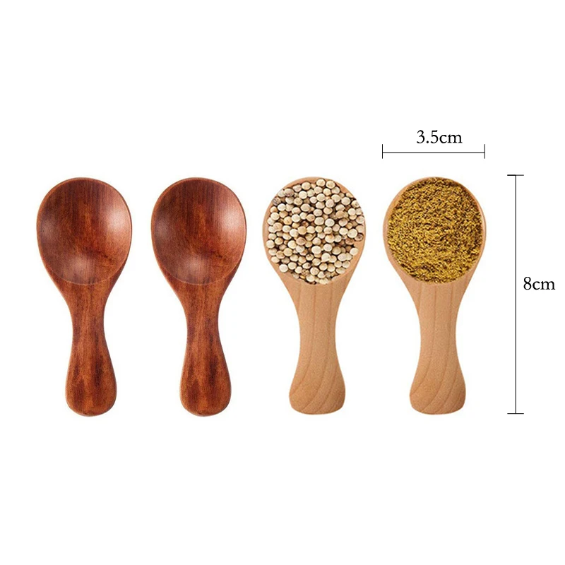 4Pcs Mini Drewniane Łyżki Mała – Kitchen Gadgets For Small Kitchens recenzja i cena