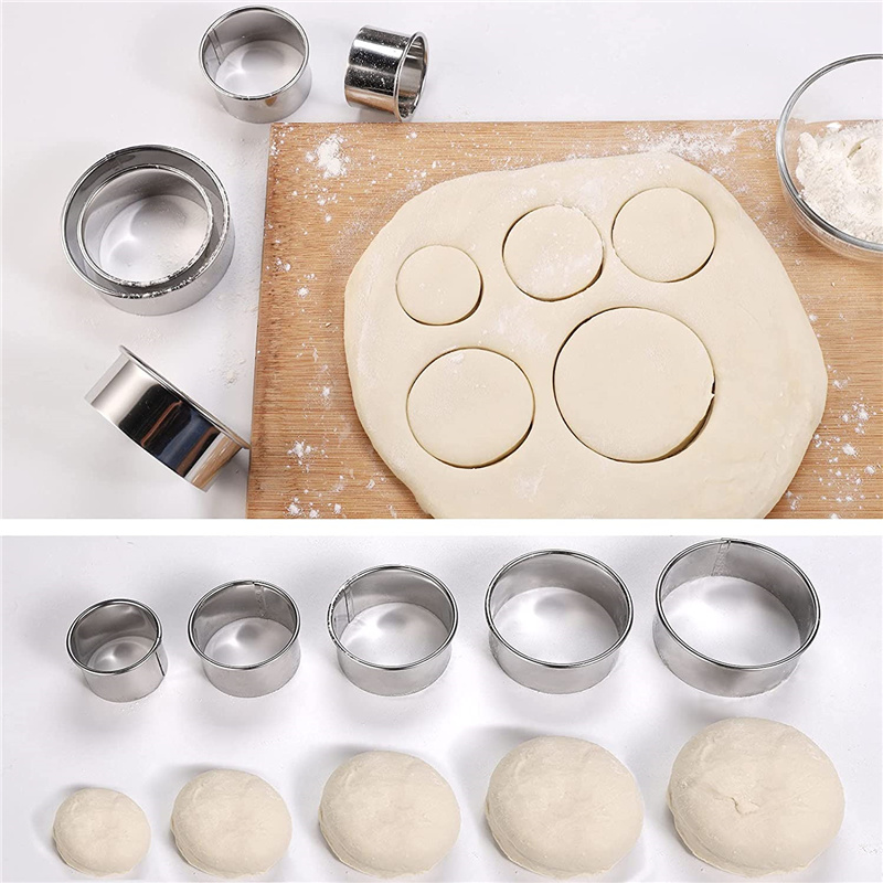 5 SZT. Okrągłe foremki do cias – Kitchen Gadgets Cutting Tools recenzja i cena
