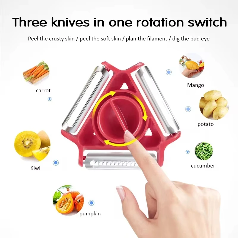 Zestaw Trójfunkcyjnych Obierak – Kitchen Gadgets Peeler recenzja i cena