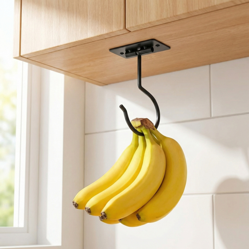 Czarny metalowy samoprzylepny  – Kitchen Gadgets Organizer recenzja i cena