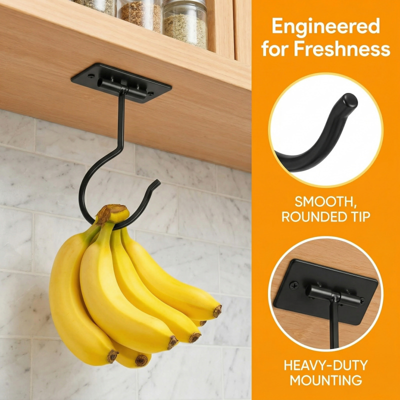 Czarny metalowy samoprzylepny  – Kitchen Gadgets Organizer recenzja i cena